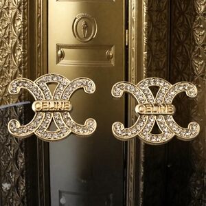 Gold Shiny Icon Earring